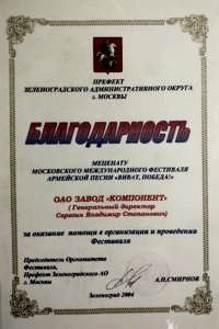 Благодарности